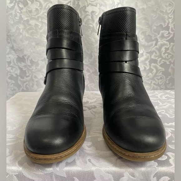 Pikolinos Zaragoza Mid Heel Ankle Boots With Buckles, Black Leather, Women’s 38 - Picture 5 of 16